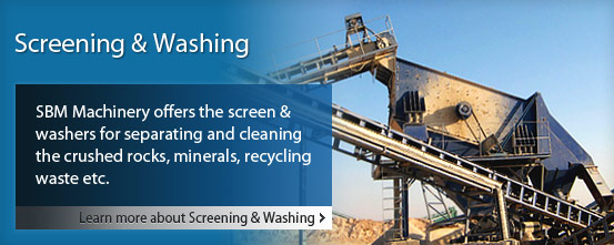 screening and washing plant for the clients